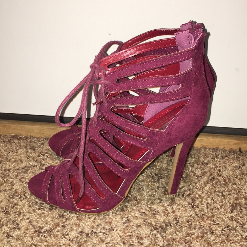 Lace up heels